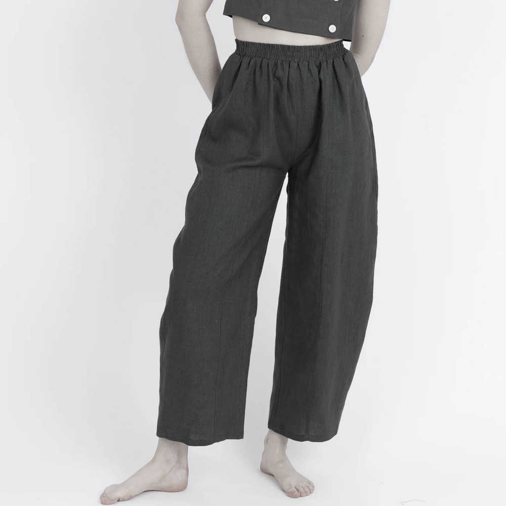 Ilana Kohn Dark Gray Cropped Pants